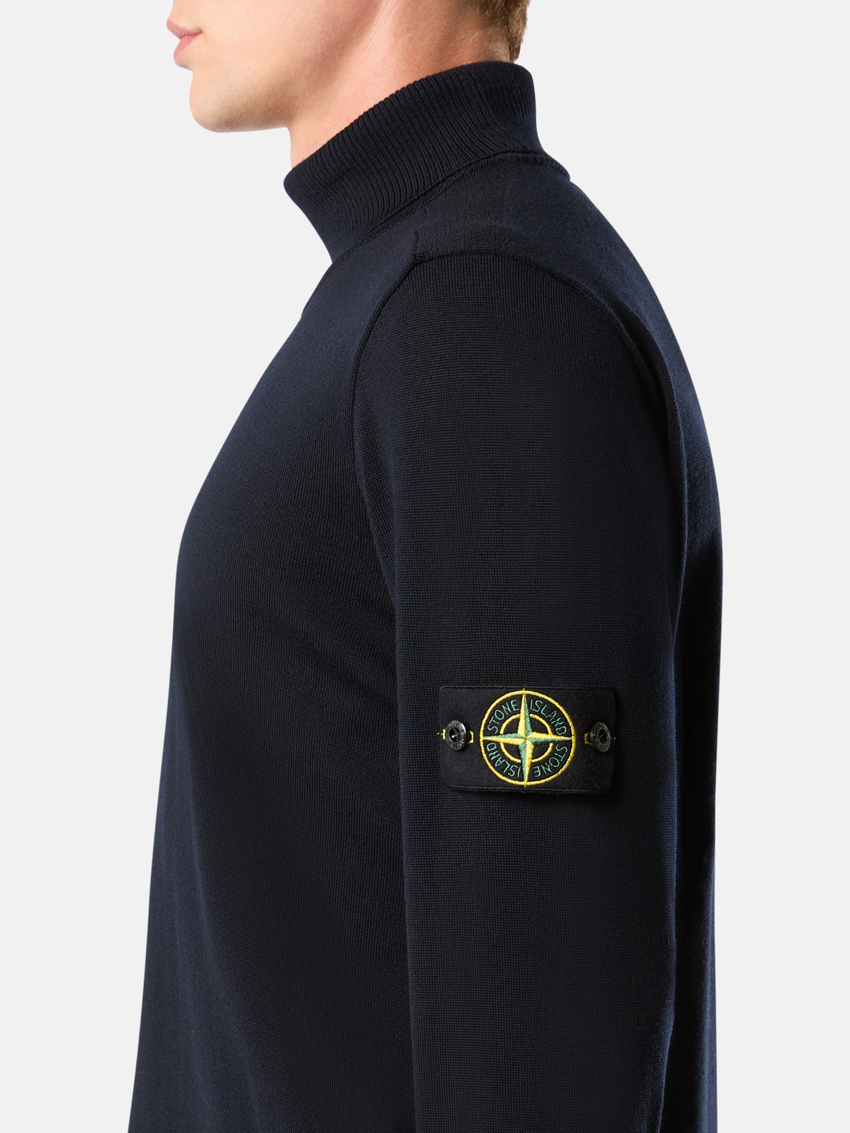 Stone Island Turtleneck Jumper with Ribbed Trims 5100025