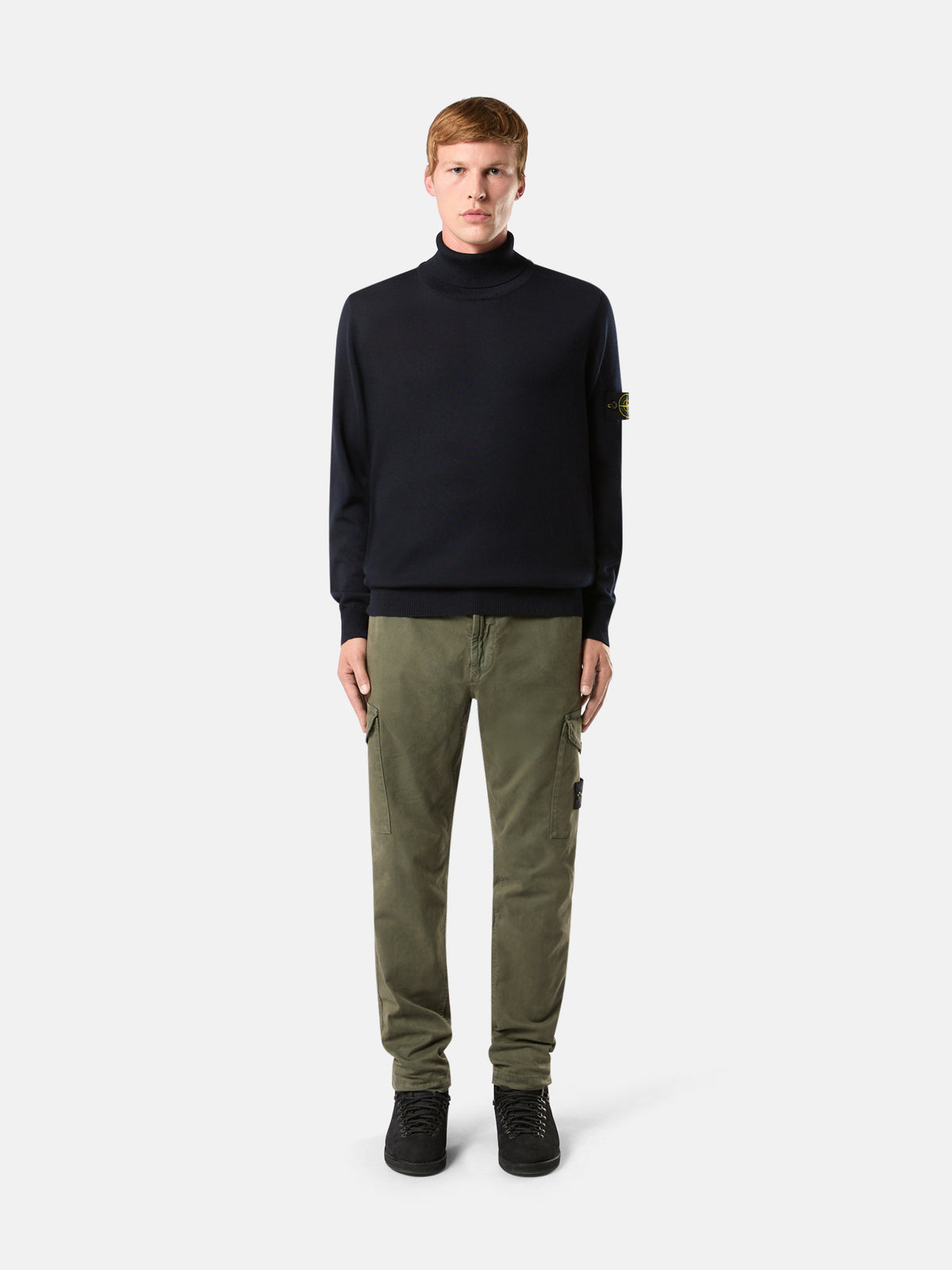 Stone Island Turtleneck Jumper with Ribbed Trims 5100025