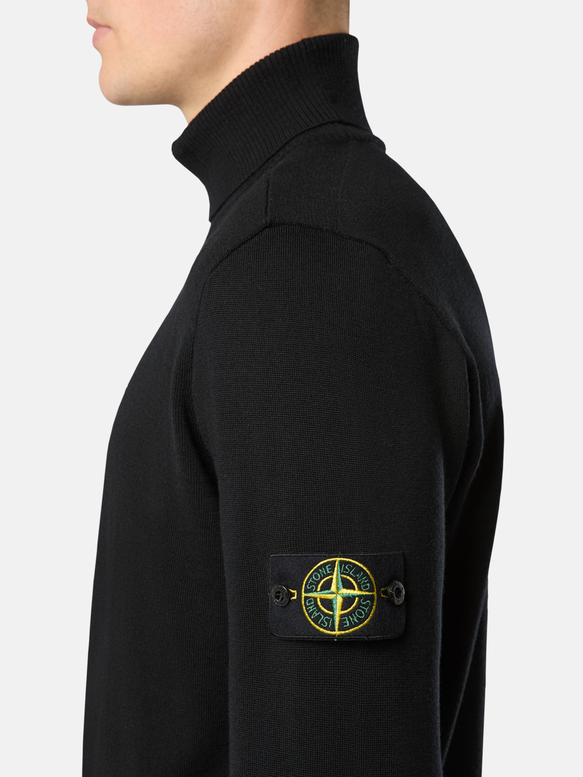 Stone Island Turtleneck Jumper with Ribbed Trims 5100025