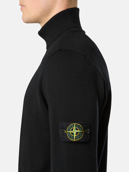Stone Island Turtleneck Jumper with Ribbed Trims 5100025