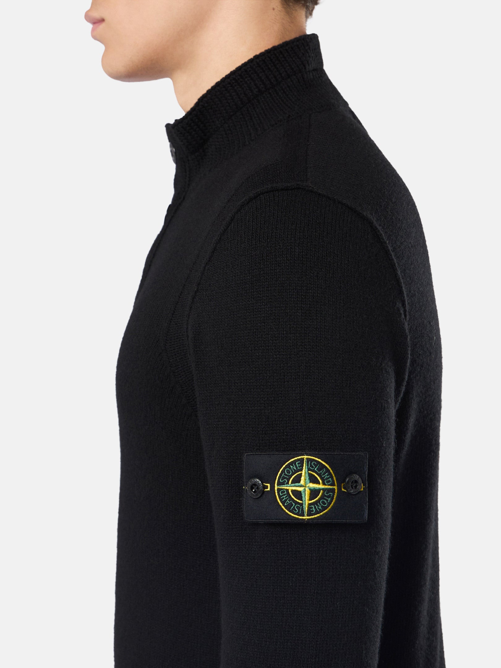 Stone Island Regular-Fit Half-Zip Jumper with Button Placket 5100040