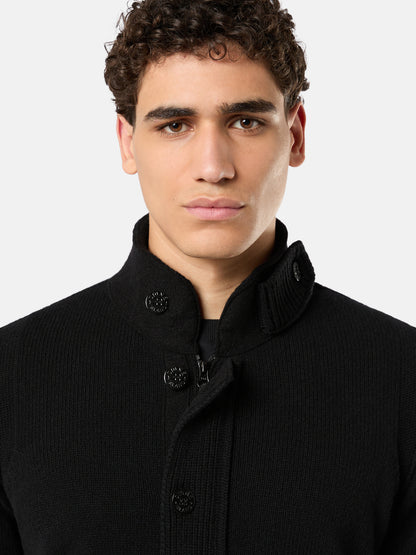 Stone Island Regular-Fit Zip-Up Jumper with Button Placket 5100047