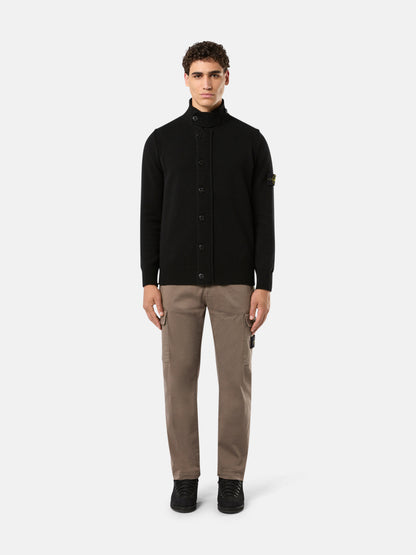 Stone Island Regular-Fit Zip-Up Jumper with Button Placket 5100047
