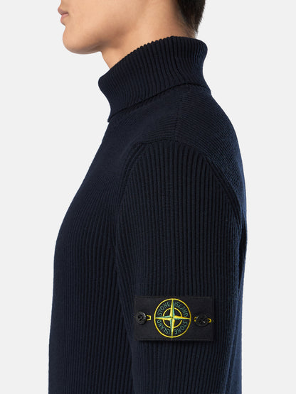 Stone Island Turtleneck Jumper with Finely Ribbed Trims 5100052