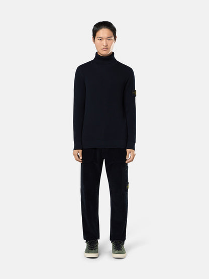 Stone Island Turtleneck Jumper with Finely Ribbed Trims 5100052