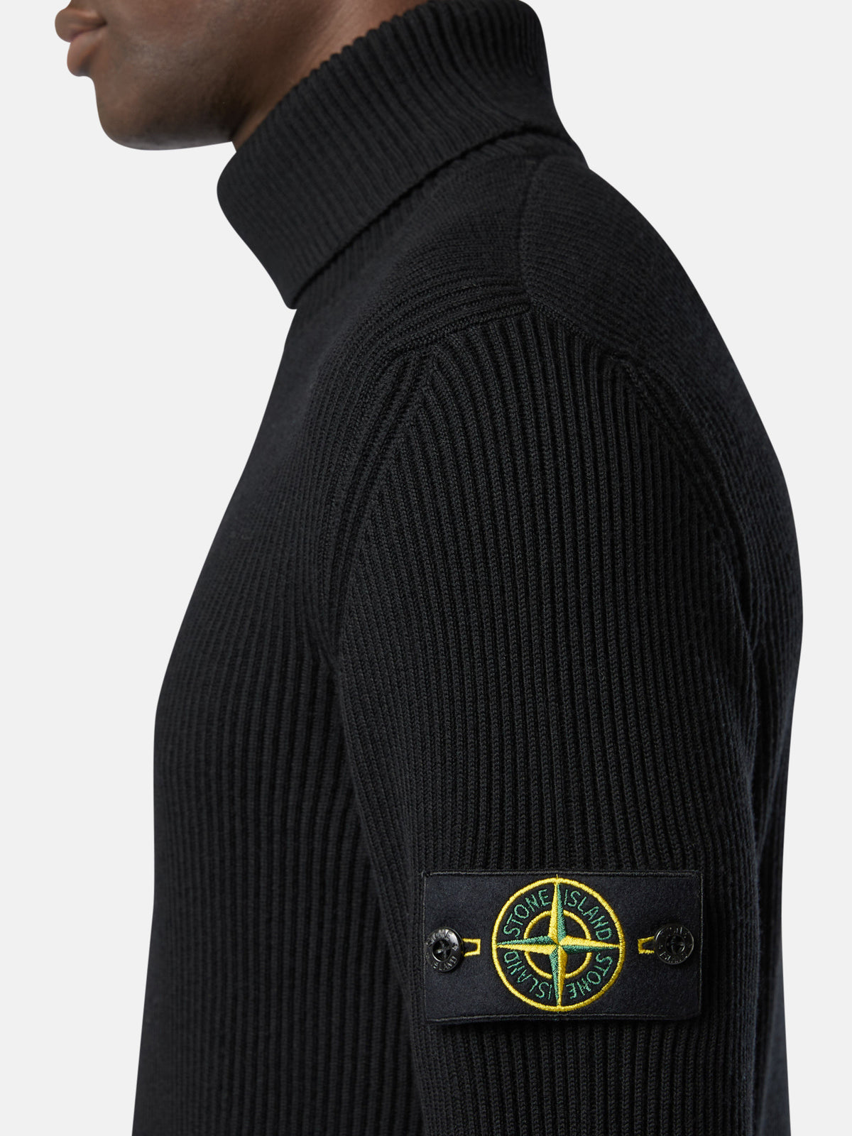 Stone Island Turtleneck Jumper with Finely Ribbed Trims 5100052