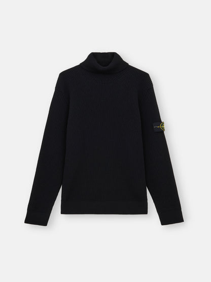 Stone Island Turtleneck Jumper with Finely Ribbed Trims 5100052