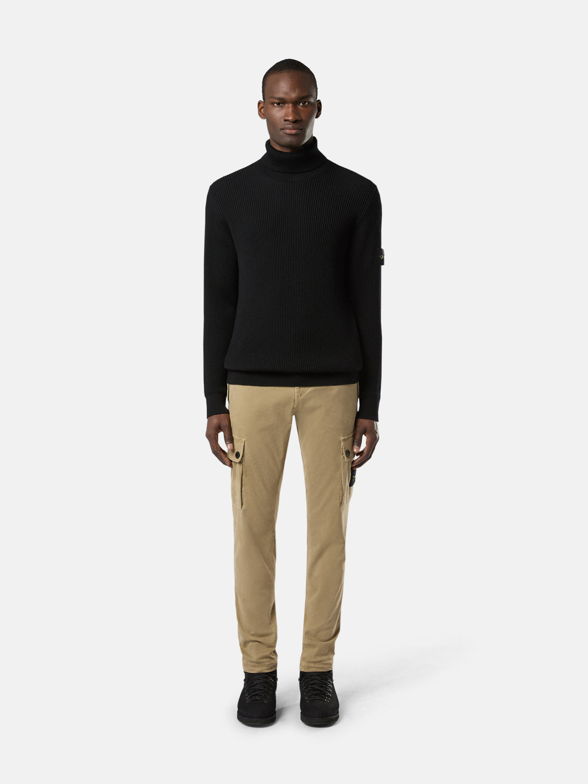 Stone Island Turtleneck Jumper with Finely Ribbed Trims 5100052