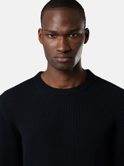 Stone Island Crewneck Jumper with Ribbed Trims 5100053