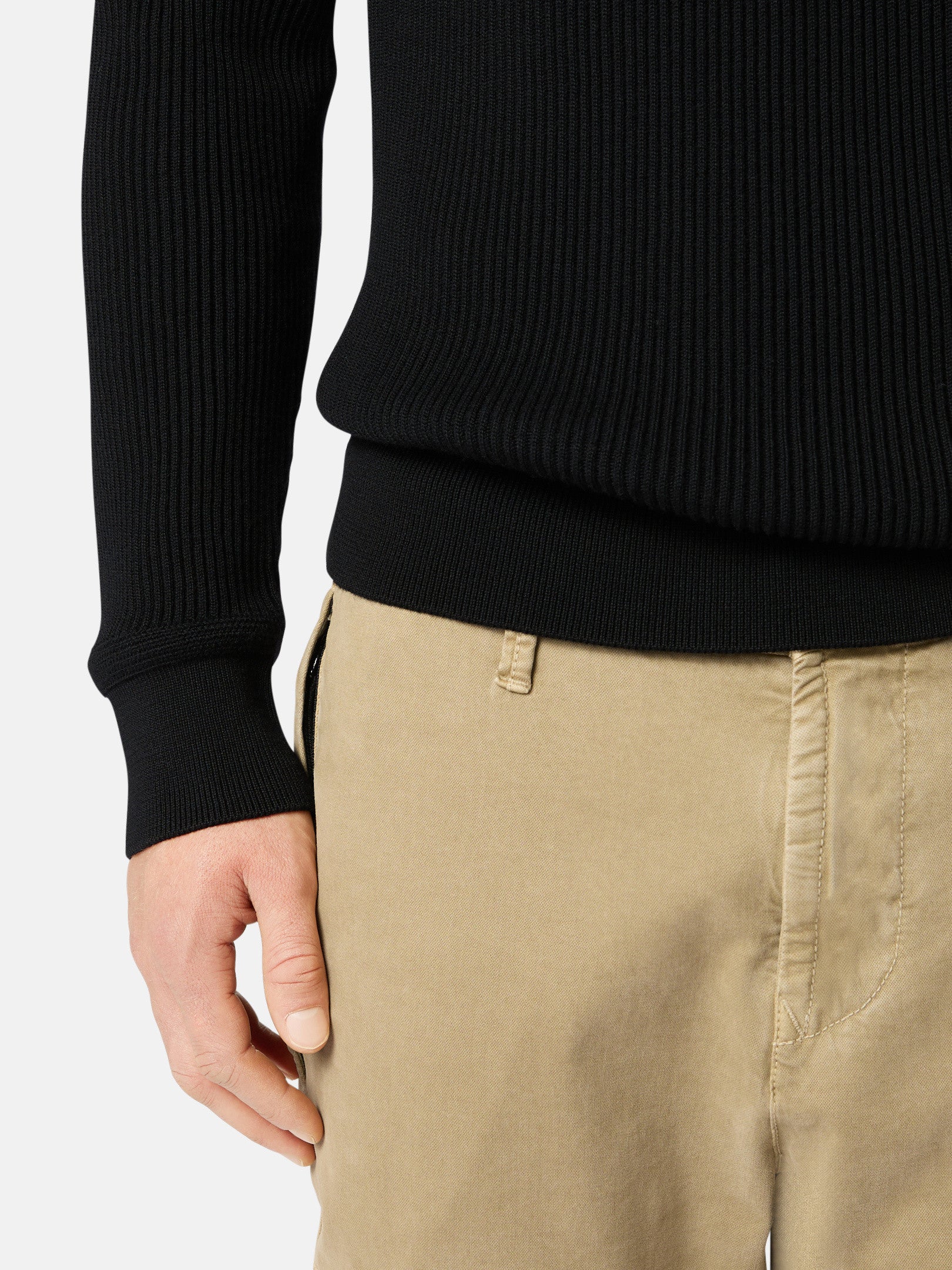 Stone Island Crewneck Jumper with Ribbed Trims 5100053