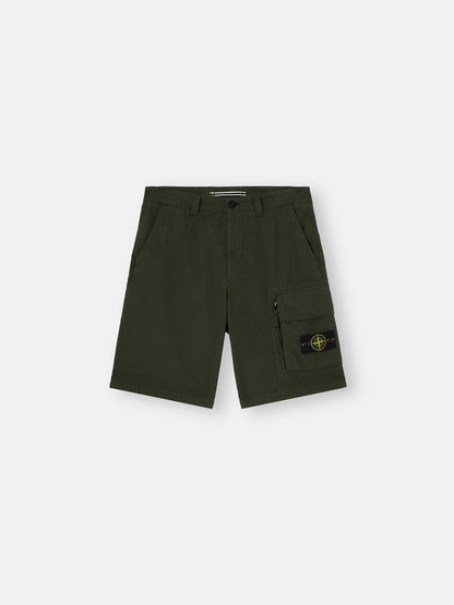 Stone Island Loose-Wide-Leg Bermuda Shorts with Snap Pockets L100003