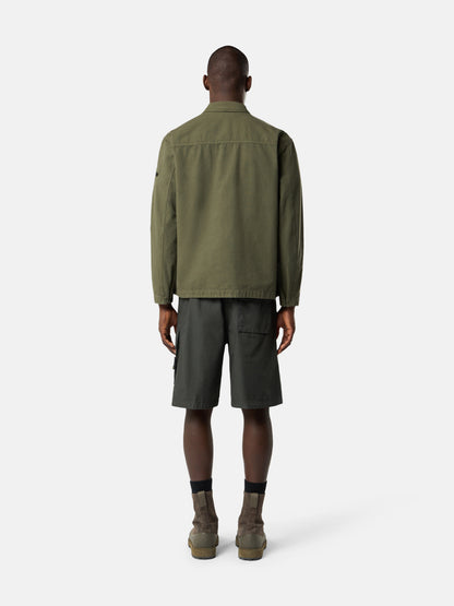 Stone Island Loose-Wide-Leg Bermuda Shorts with Snap Pockets L100003