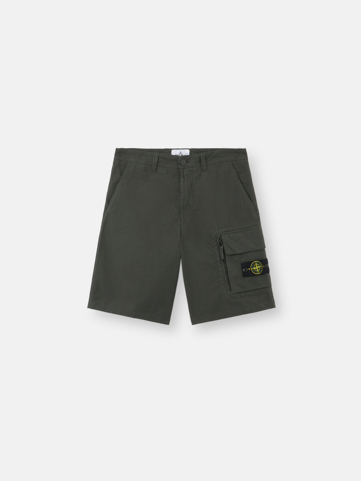 Stone Island Loose-Wide-Leg Bermuda Shorts with Snap Pockets L100003
