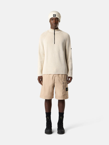 Stone Island Loose-Wide-Leg Bermuda Shorts with Snap Pockets L100003
