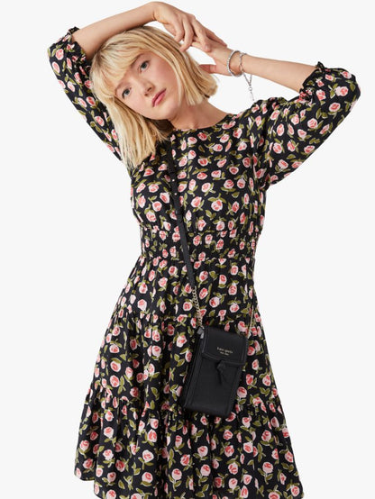 KateSpade Knott North South Phone Crossbody Black