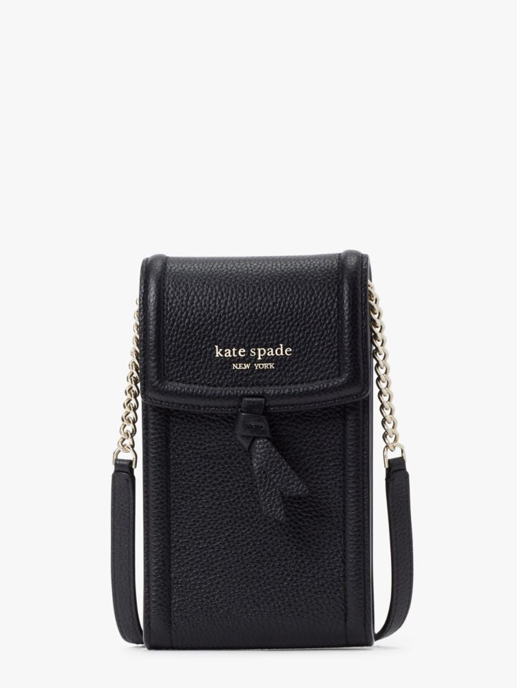 KateSpade Knott North South Phone Crossbody Black