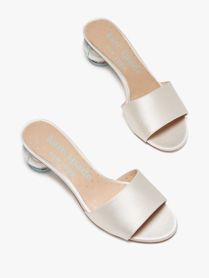 Katespade Love Slide Sandals Ivory Bridal