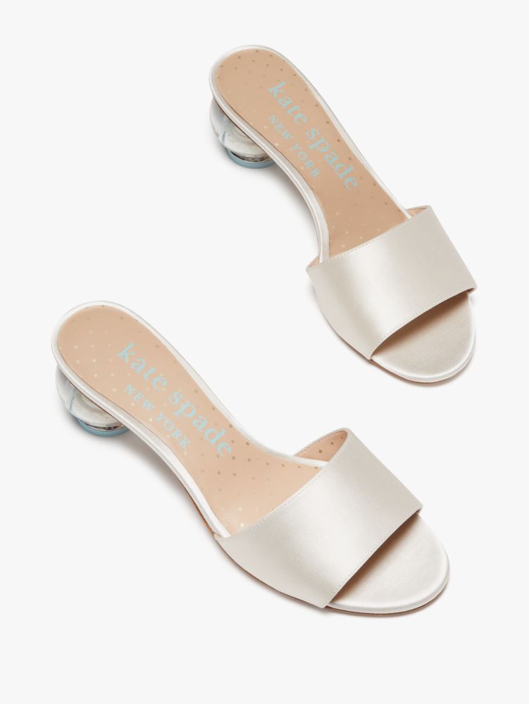 Katespade Love Slide Sandals Ivory Bridal