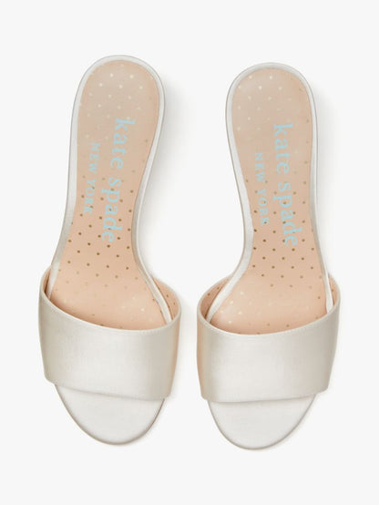 Katespade Love Slide Sandals Ivory Bridal