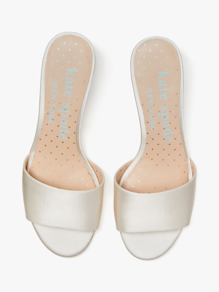 Katespade Love Slide Sandals Ivory Bridal