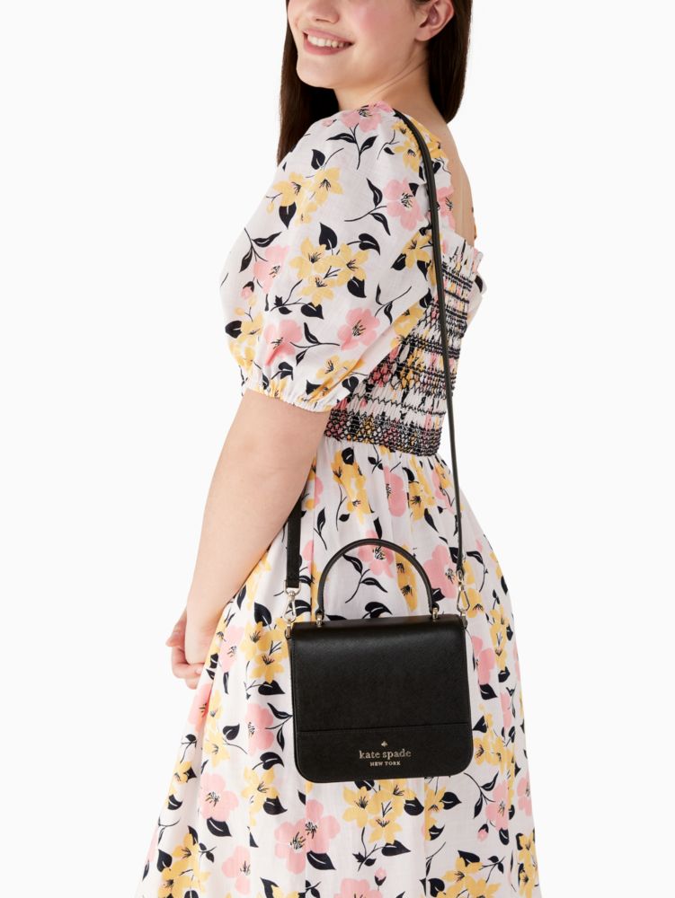 KateSpade Staci Square Crossbody Black
