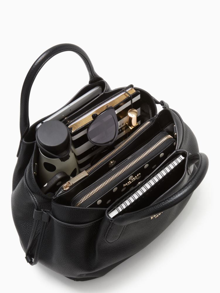 KateSpade Dumpling Large Satchel Black