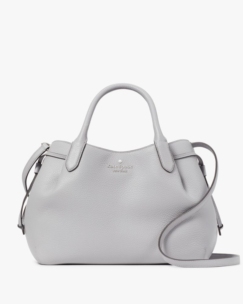 KateSpade Dumpling Large Satchel Mountain Grey