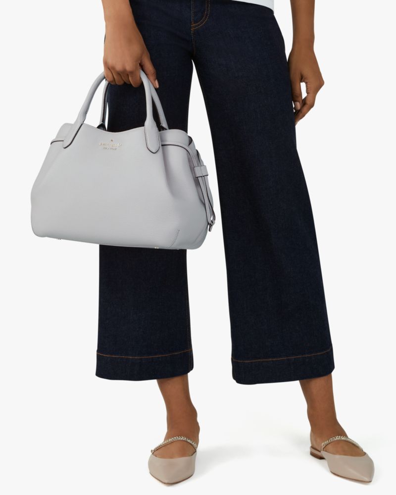 KateSpade Dumpling Large Satchel Mountain Grey