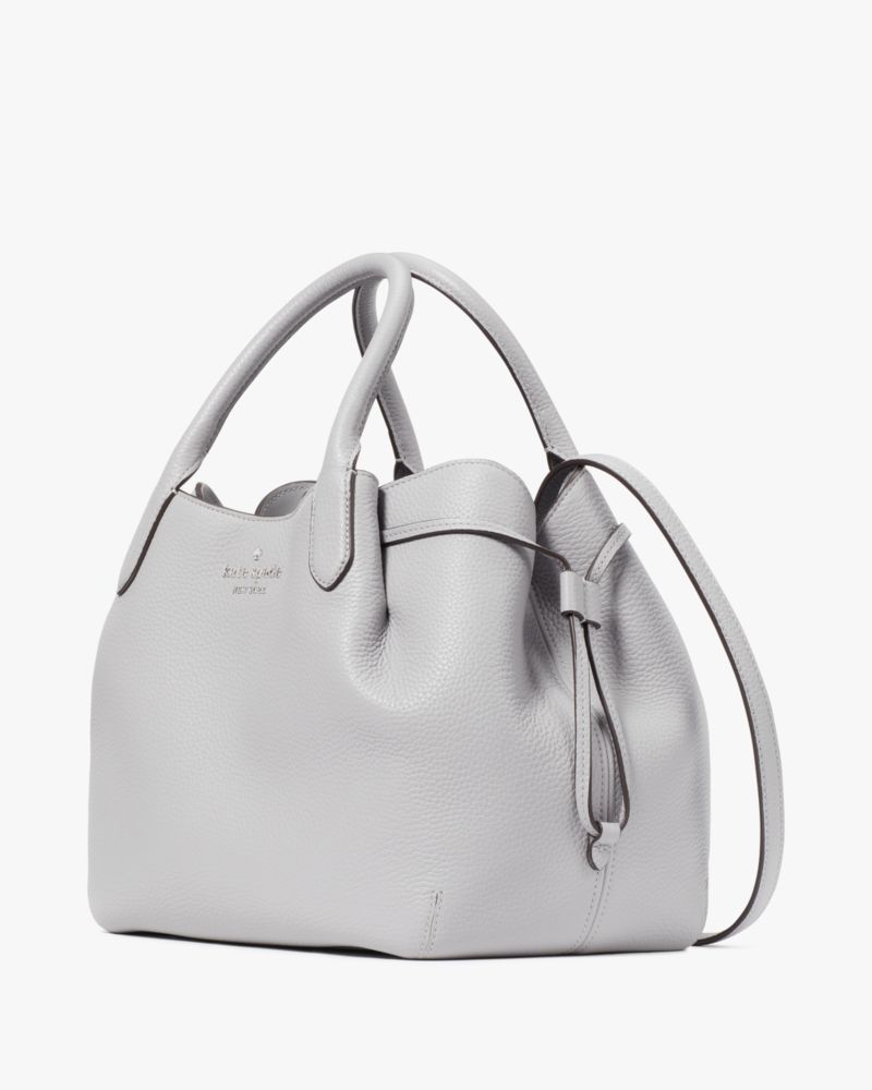 KateSpade Dumpling Large Satchel Mountain Grey