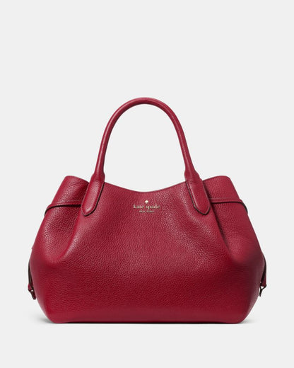 KateSpade Dumpling Large Satchel Red Jam