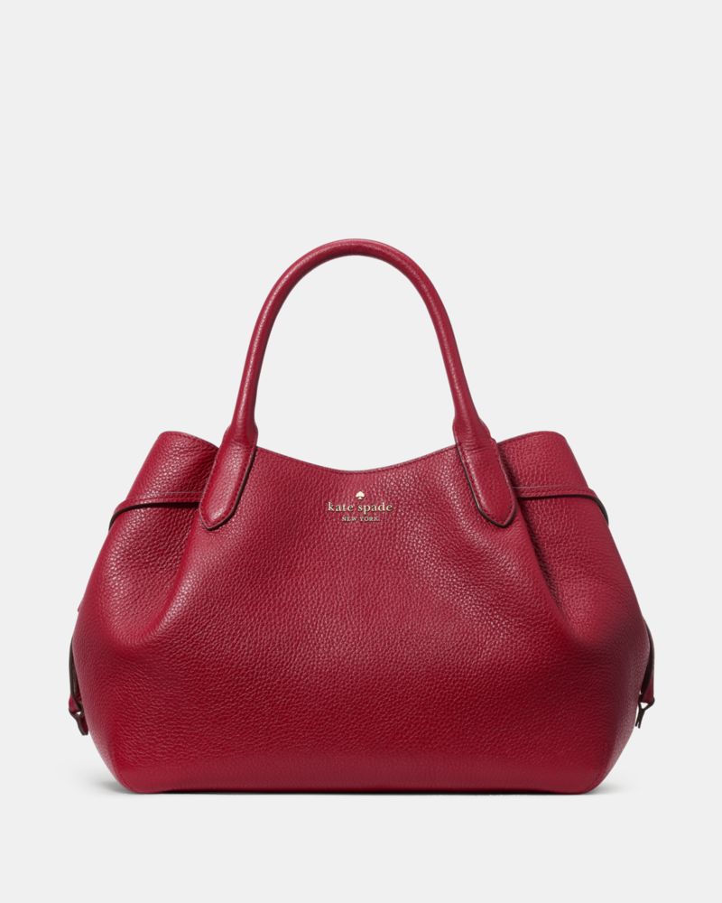 KateSpade Dumpling Large Satchel Red Jam