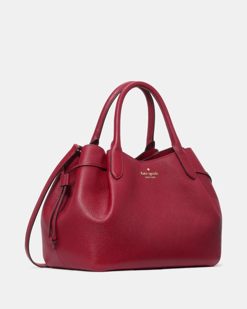 KateSpade Dumpling Large Satchel Red Jam