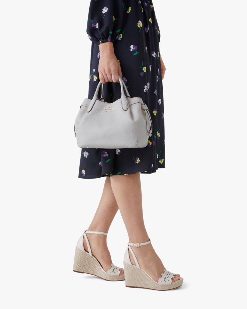 KateSpade Dumpling Small Satchel Bag Mountain Grey