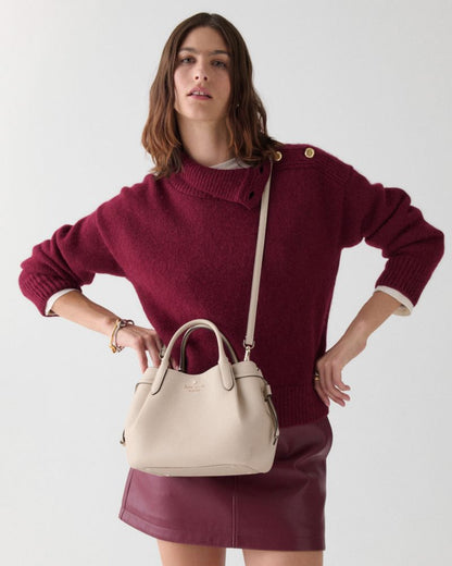 KateSpade Dumpling Small Satchel Bag Hay