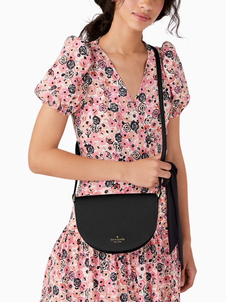KateSpade Luna Crescent Crossbody Black