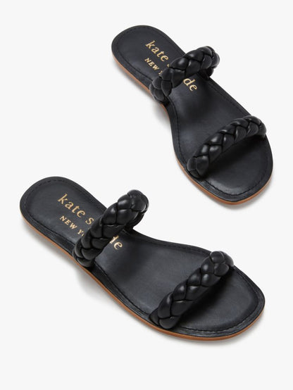 Katespade Miami Slide Sandals Black