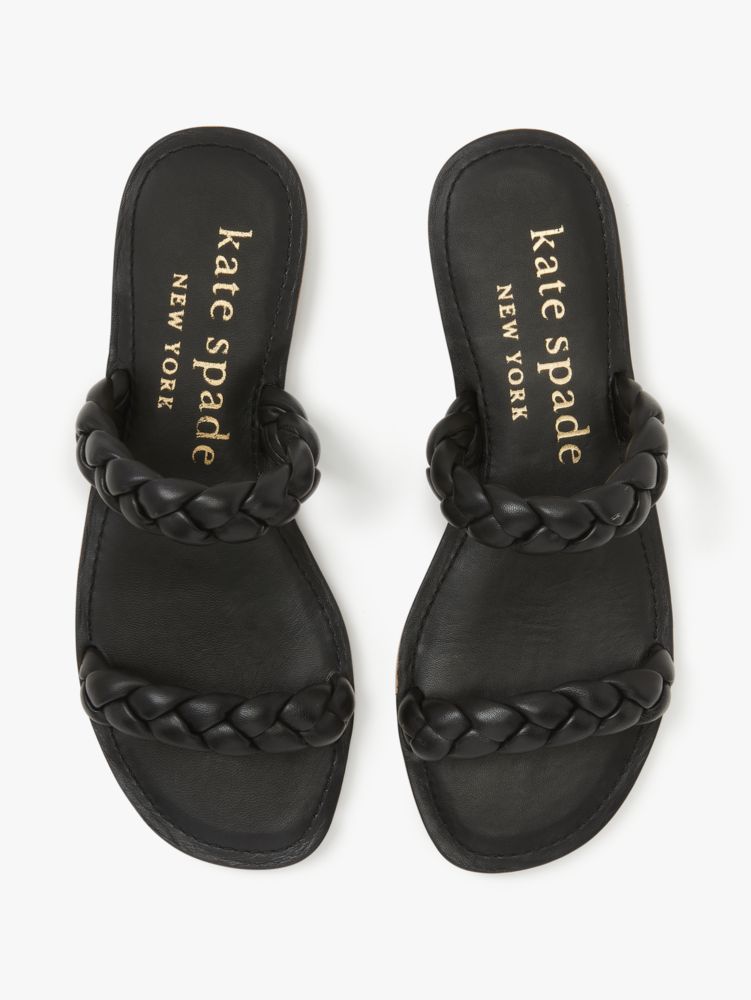 Katespade Miami Slide Sandals Black