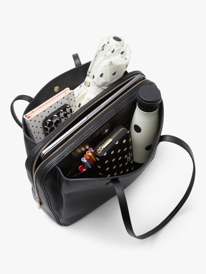 KateSpade Hudson Large Work Tote Black