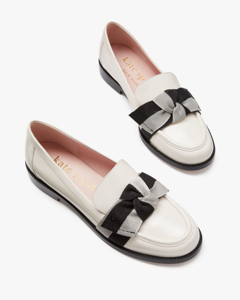 Katespade Leandra Loafers Cream Black Multi