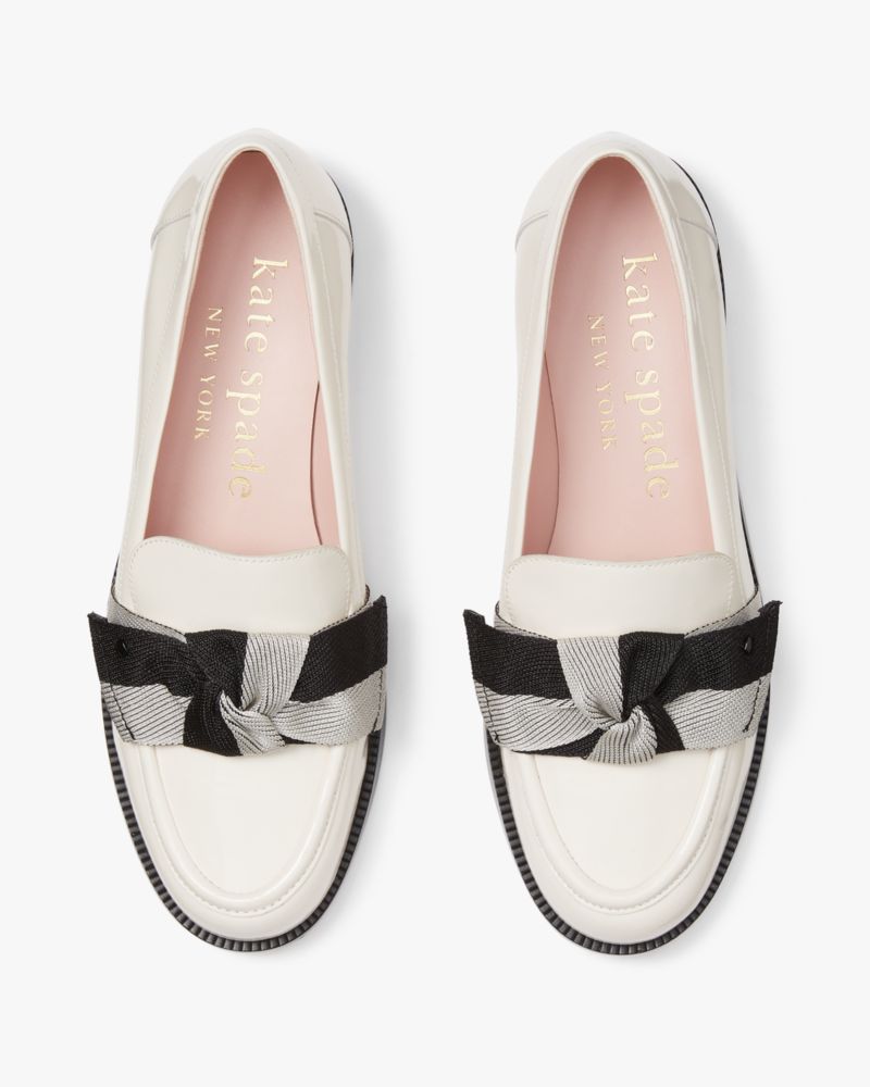 Katespade Leandra Loafers Cream Black Multi