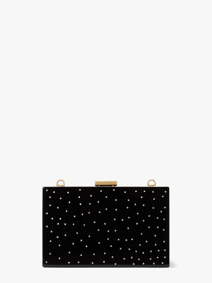 KateSpade Sweet Treats Jeweled Resin Small Clutch Black Multi