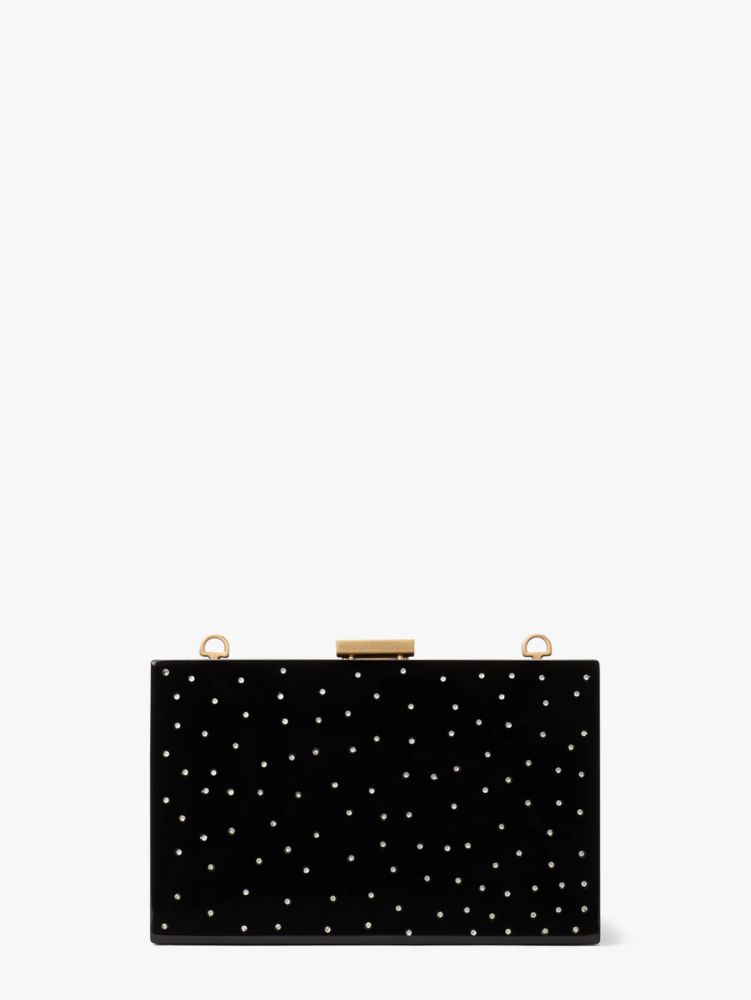 KateSpade Sweet Treats Jeweled Resin Small Clutch Black Multi