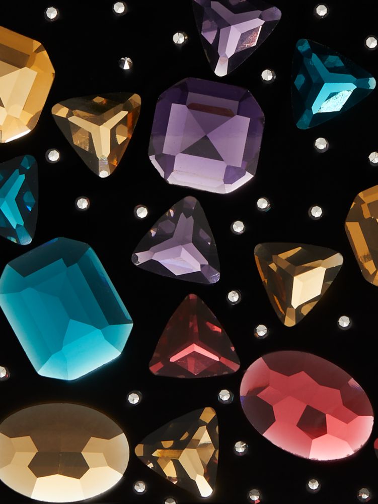 KateSpade Sweet Treats Jeweled Resin Small Clutch Black Multi