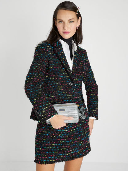 KateSpade Sweet Treats Festive Pleated Small Barrel Bag Starlight