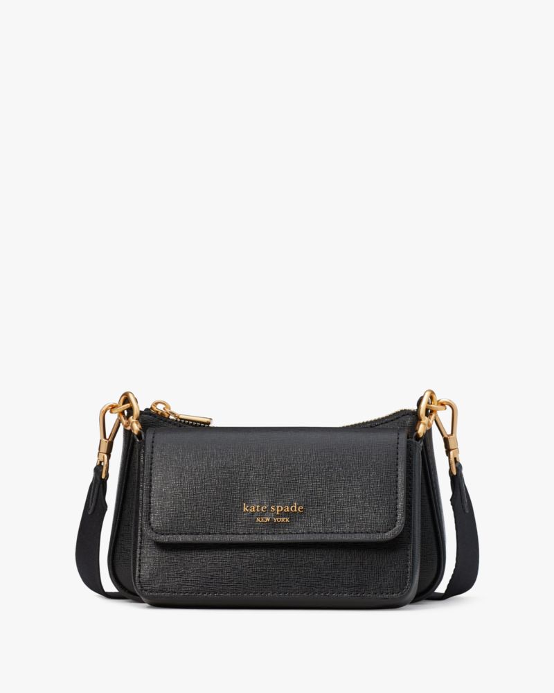 KateSpade Double Up Crossbody Black