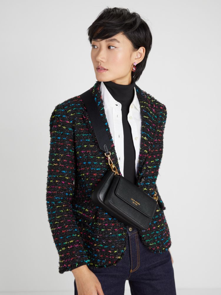 KateSpade Double Up Crossbody Black