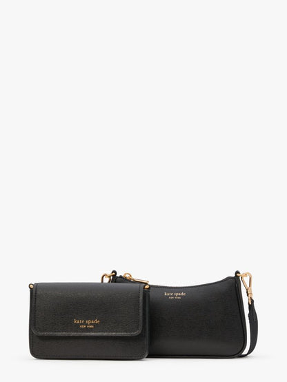 KateSpade Double Up Crossbody Black