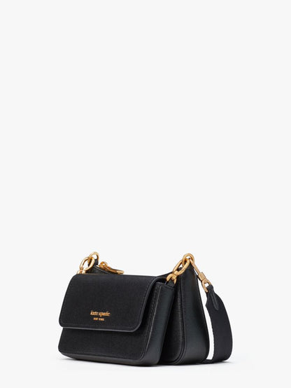 KateSpade Double Up Crossbody Black