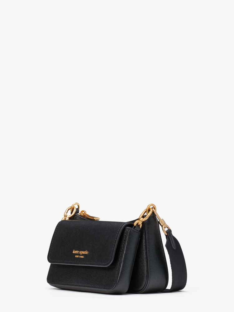 KateSpade Double Up Crossbody Black