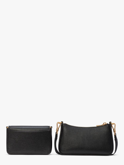 KateSpade Double Up Crossbody Black